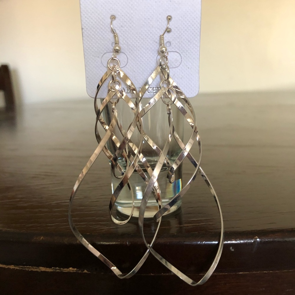 Silver Spiral Earrings